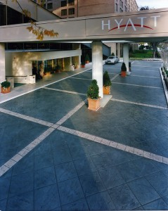 Our dyes integrated at this Hyatt Hotel entry.
